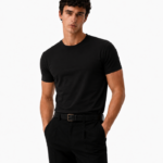 Matteo Basic Siyah Slim Fit T-Shirt