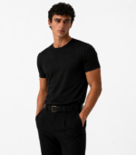 Matteo Basic Siyah Slim Fit T-Shirt - Görsel 2